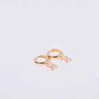 Aria Birthstone Huggies Earrings