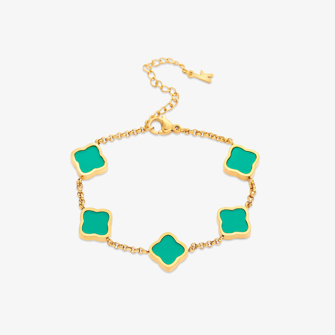 Celine Clover Bracelet - Green