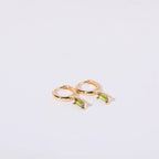 Aria Birthstone Huggies Earrings