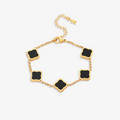 Celine Clover Bracelet - Black