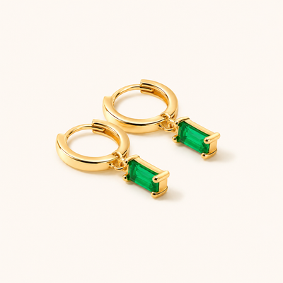 Bella Crystal Huggie Earrings