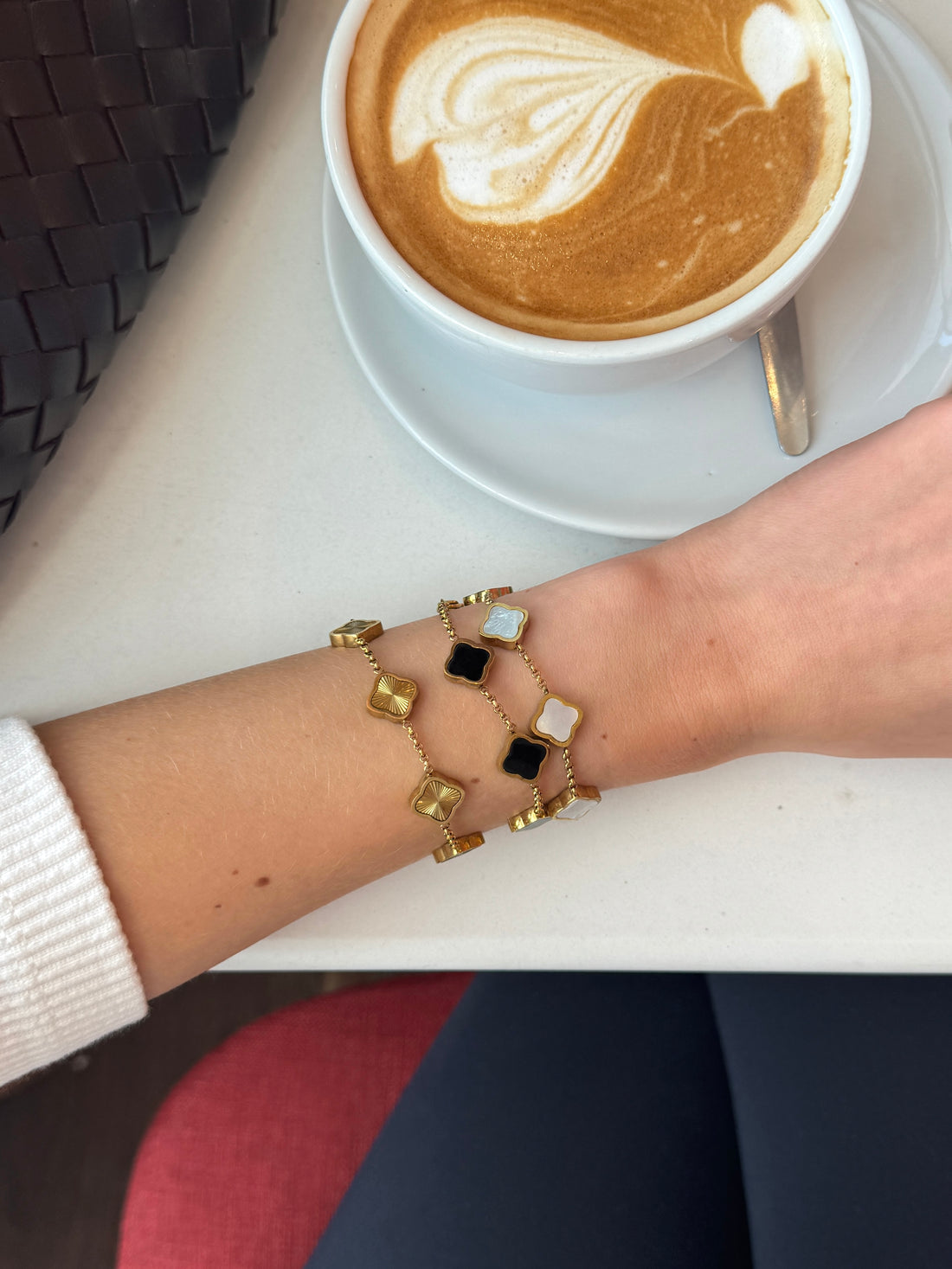 Celine Clover Bracelet - Gold