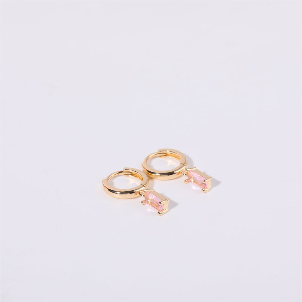 Bella Birthstone Huggies Earrings