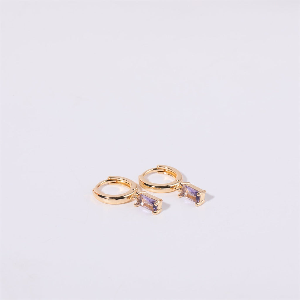 Bella Birthstone Huggies Earrings