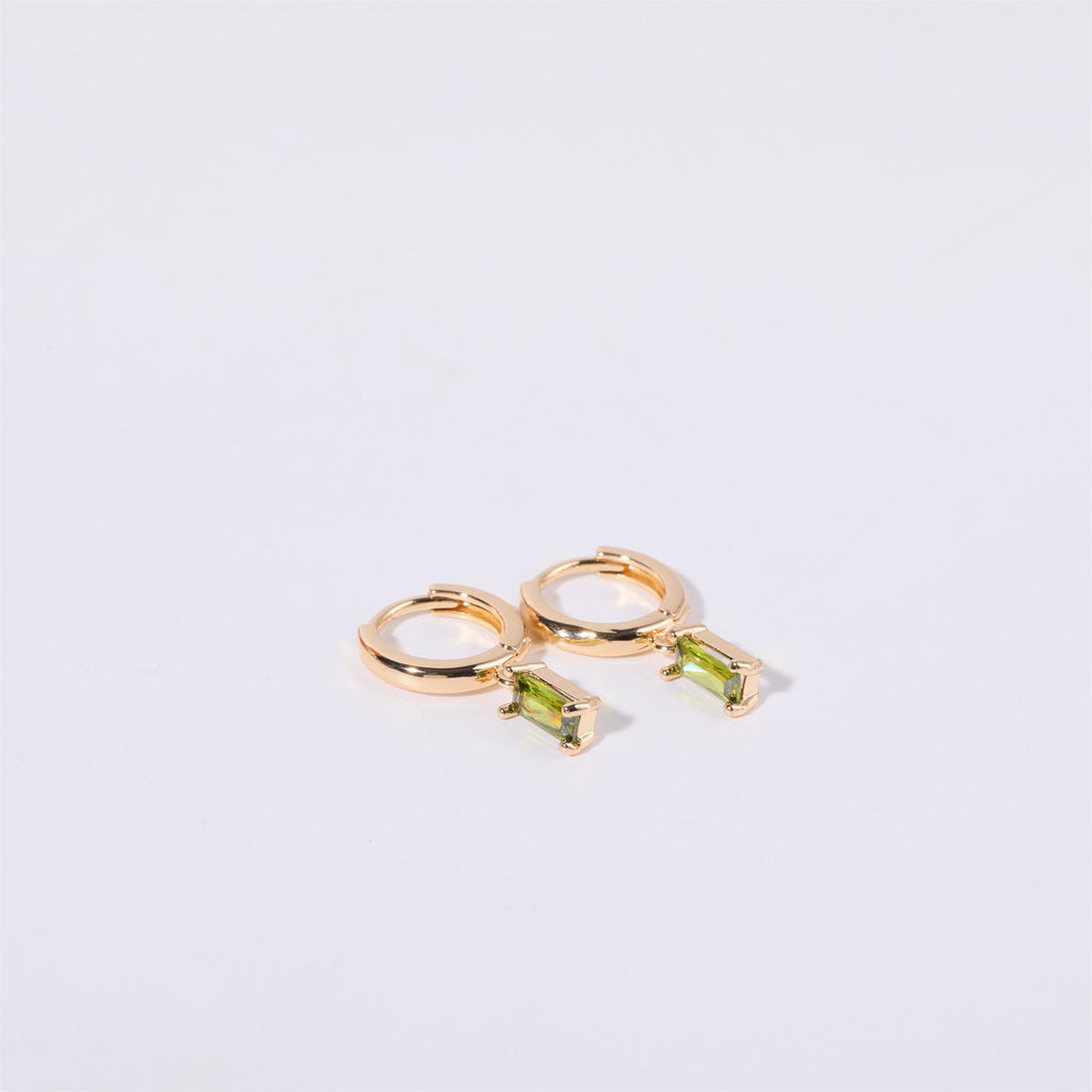 Bella Birthstone Huggies Earrings